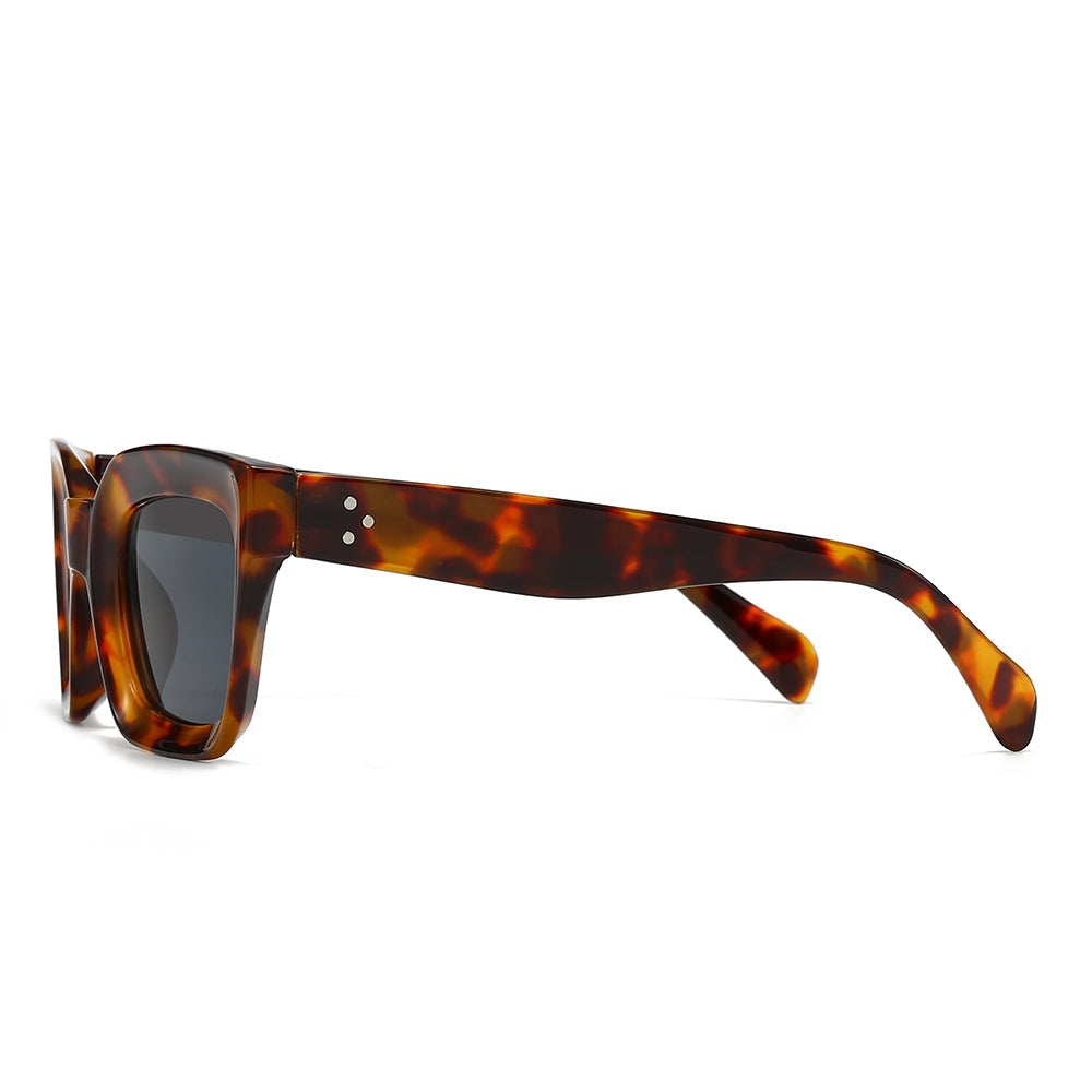 Dollger Thick Acetate Trapezoidal Sunglasses