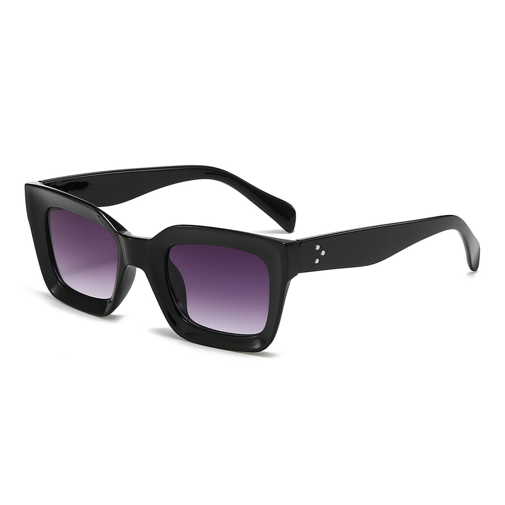 Dollger Thick Acetate Trapezoidal Sunglasses