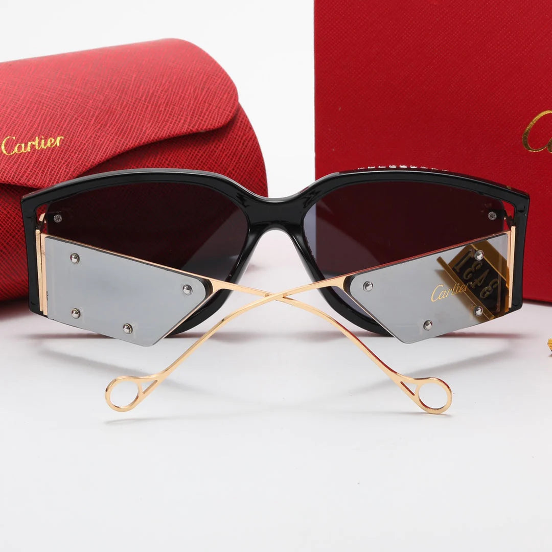 6 color rhinestone lens polarized sunglasses