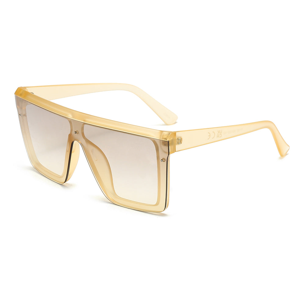 Dollger Black Rectangle Aviator Sunglasses