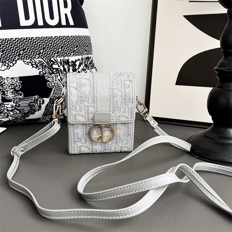 Fashion Leather Lanyard Crossbody Bag For Flip Case