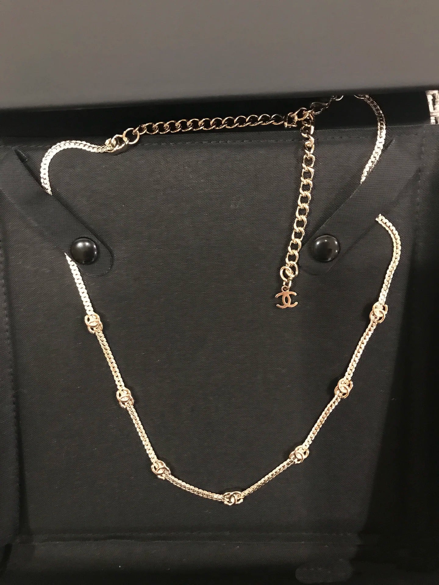 Classic Double C Snake Bone Necklace
