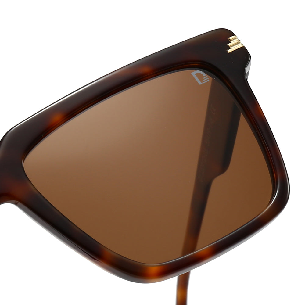 Dollger Square Hipster Acetate Square Tinted Sunglasses