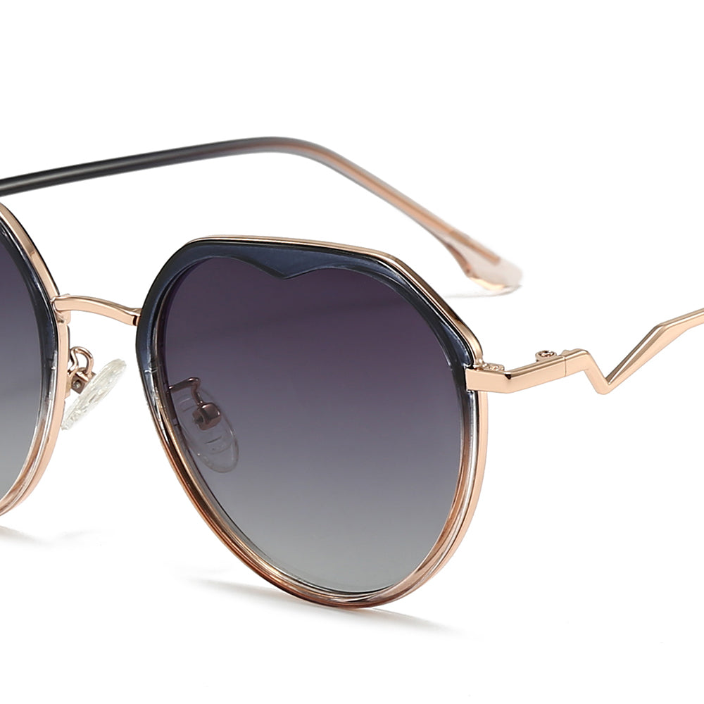Dollger Gradient Lens Round Sunglasses