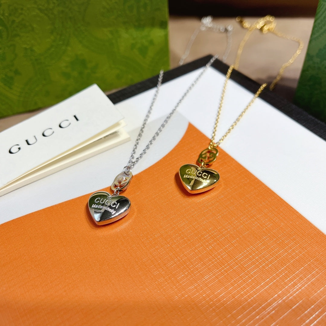 Double G Heart Necklace