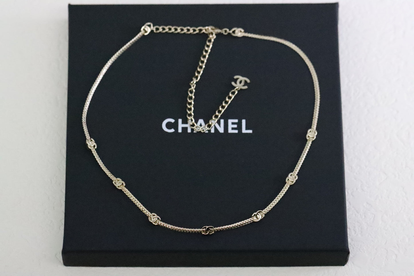 Classic Double C Snake Bone Necklace