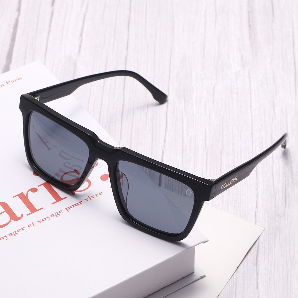 Dollger Square Hipster Acetate Square Tinted Sunglasses