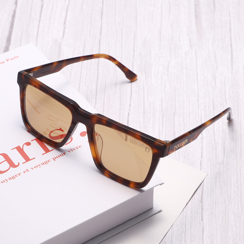 Dollger Square Hipster Acetate Square Tinted Sunglasses