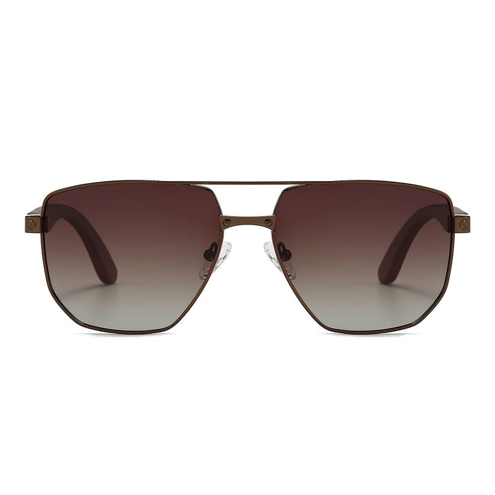 Dollger Wood Vintage Aviator Sunglasses