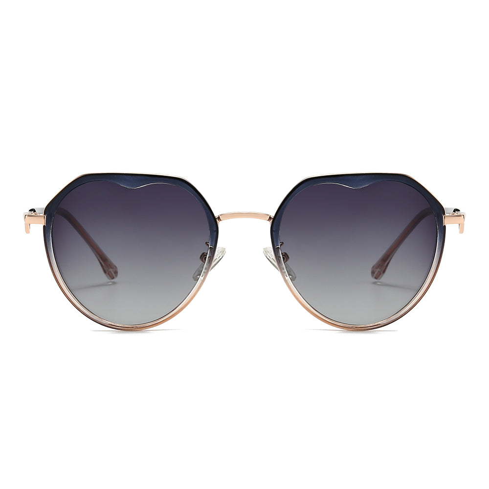 Dollger Gradient Lens Round Sunglasses