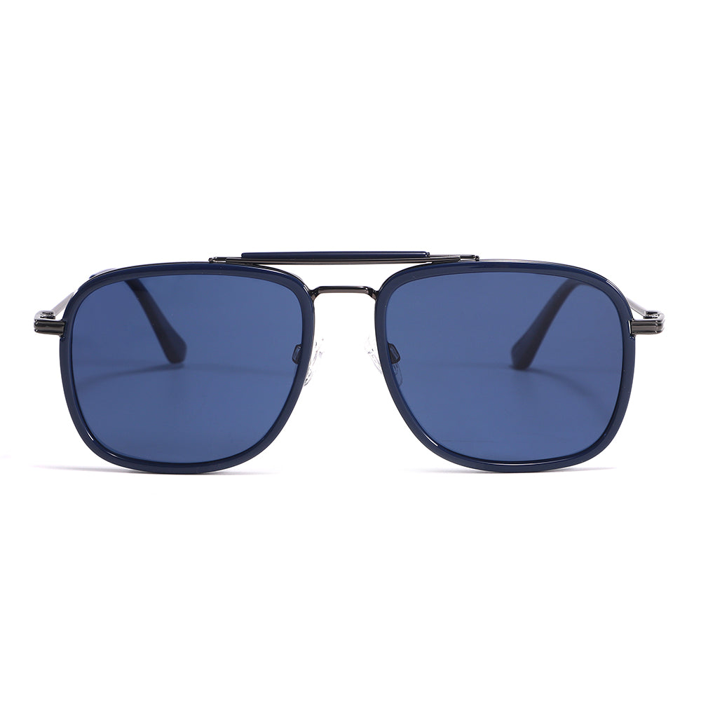 Dollger Square Aviator Black Sunglasses