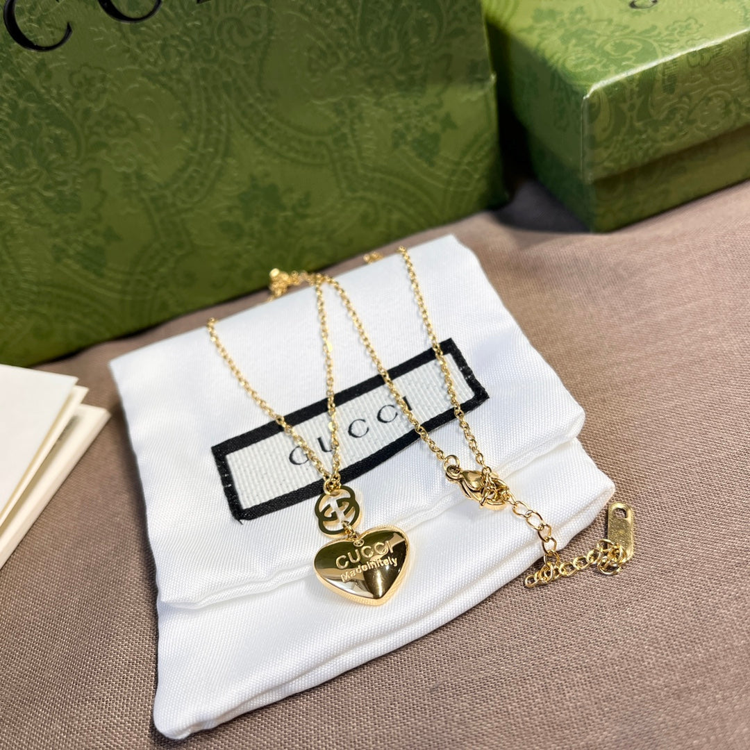 Double G Heart Necklace