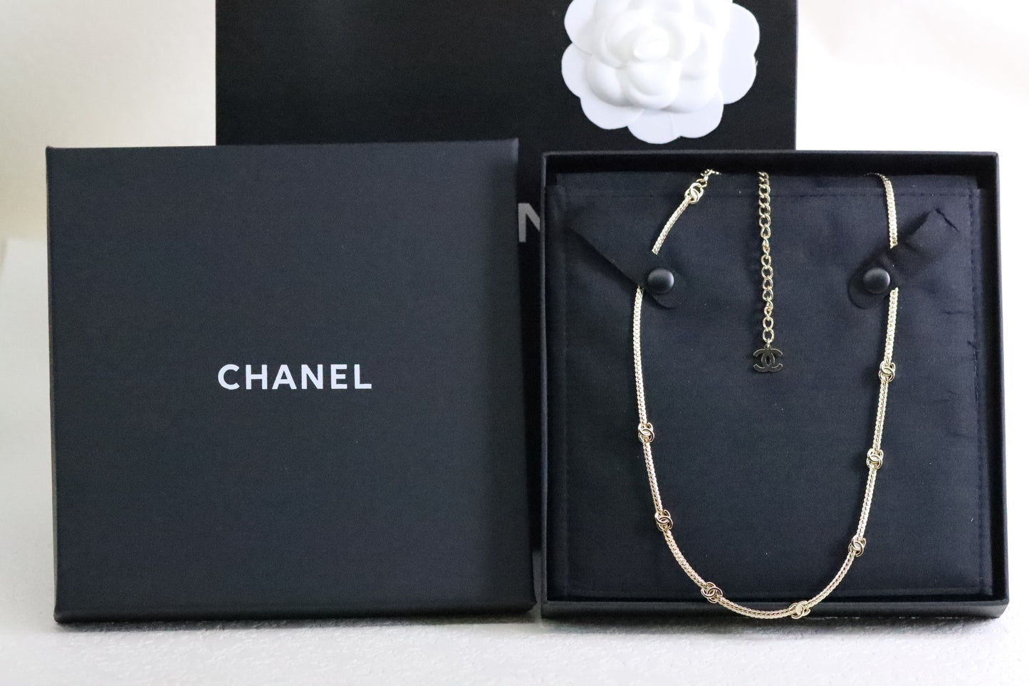 Classic Double C Snake Bone Necklace