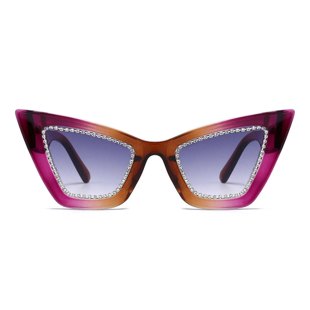 Dollger Retro-Vintage Lightweight Cat-Eye Tinted Sunglasses