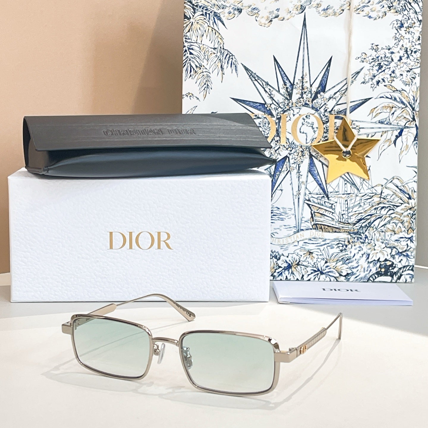 Half frame gradient sunglasses