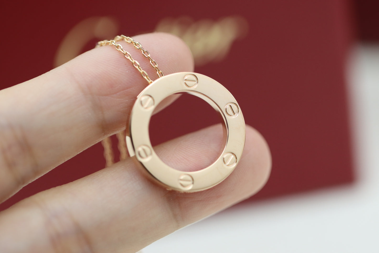 Rose Gold Round Clavicle Necklace