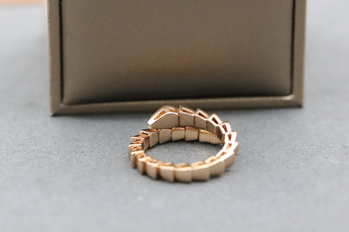 Head and Tail Diamond Snake Ring