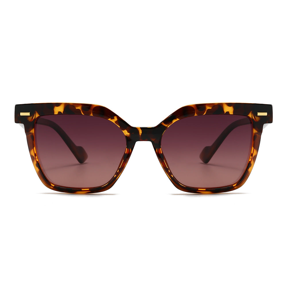 Dollger Wide Thick Square Tinted Sunglasses