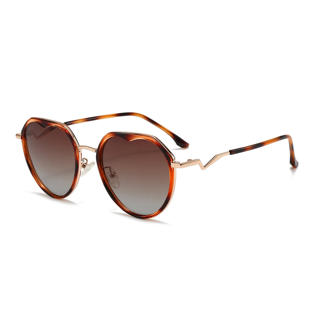Dollger Gradient Lens Round Sunglasses