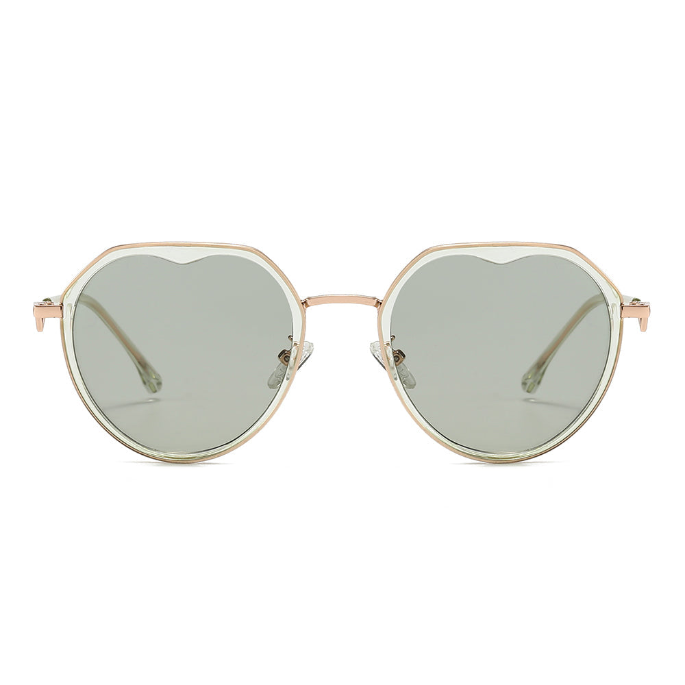 Dollger Gradient Lens Round Sunglasses