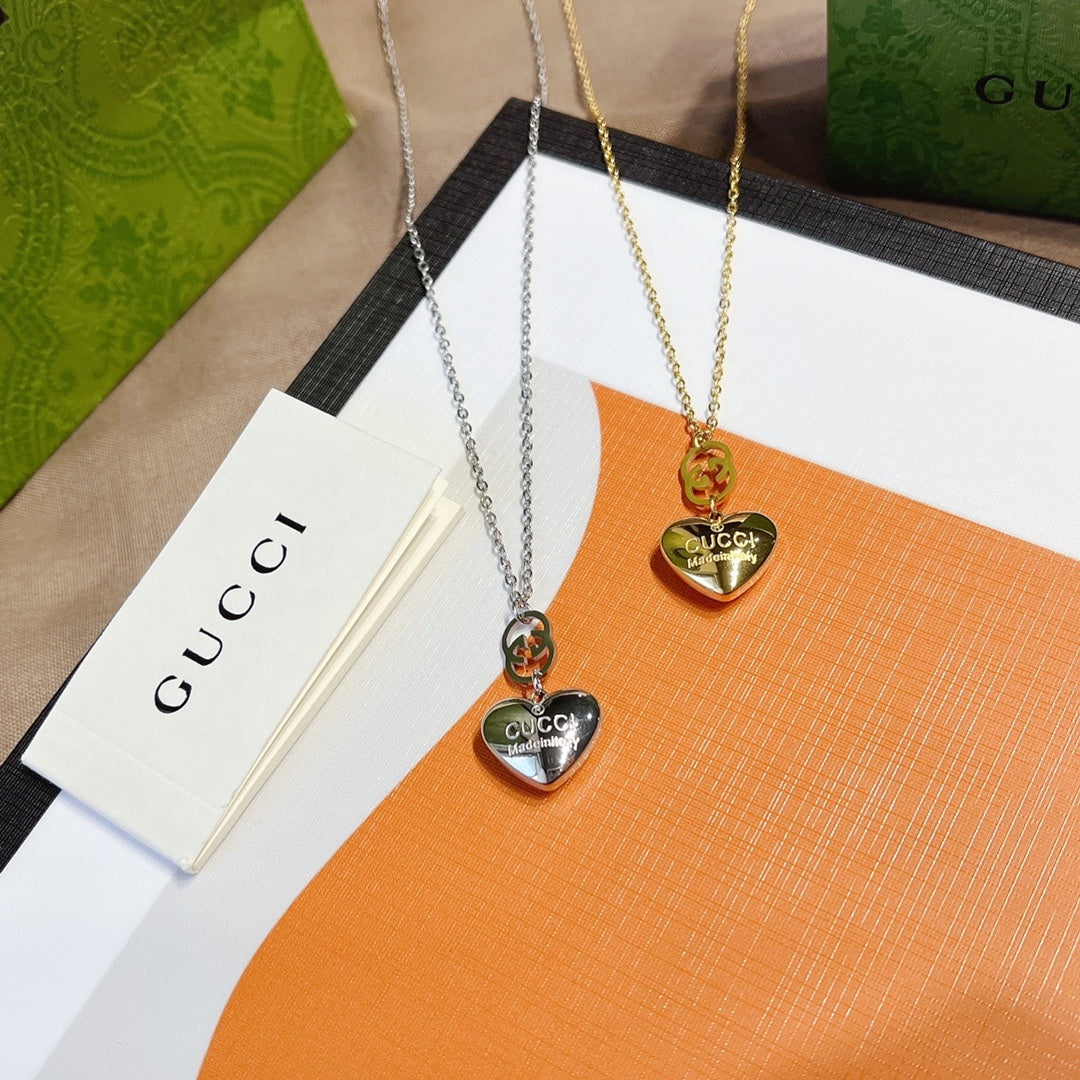 Double G Heart Necklace