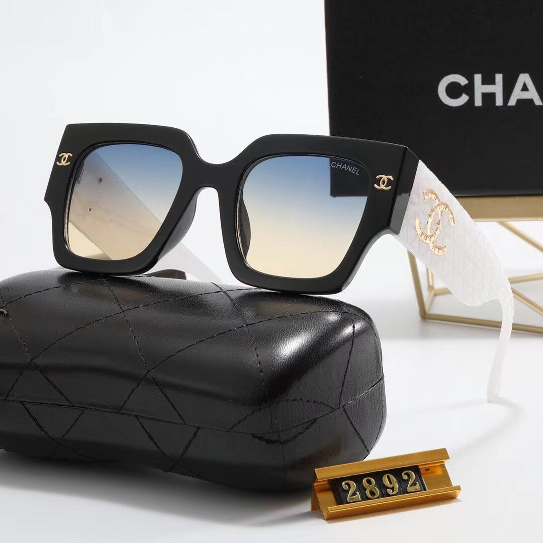 6 Colors Fashion Frame Big LOGO Sunglasses 2892