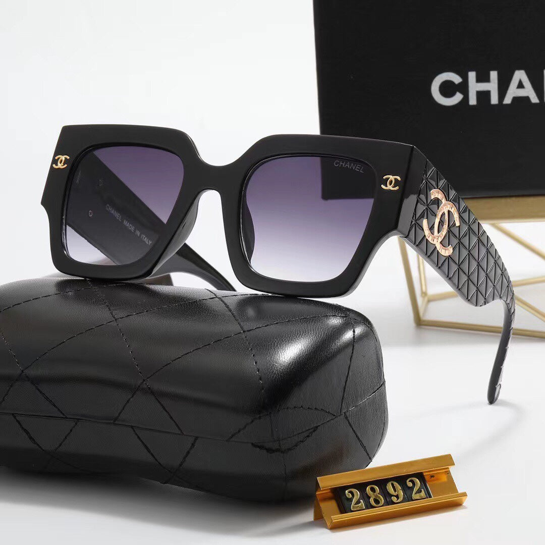 6 Colors Fashion Frame Big LOGO Sunglasses 2892