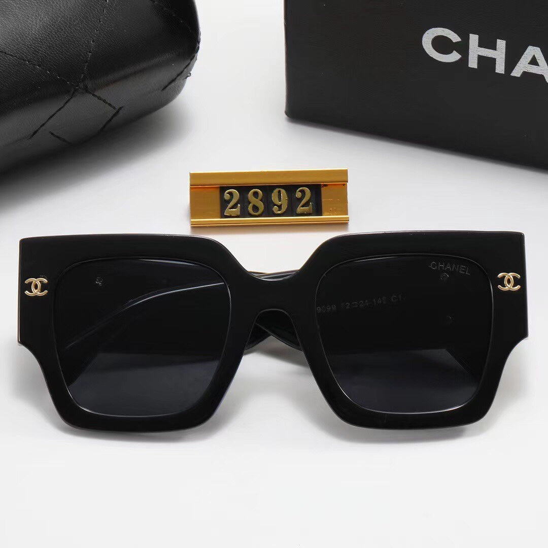 6 Colors Fashion Frame Big LOGO Sunglasses 2892