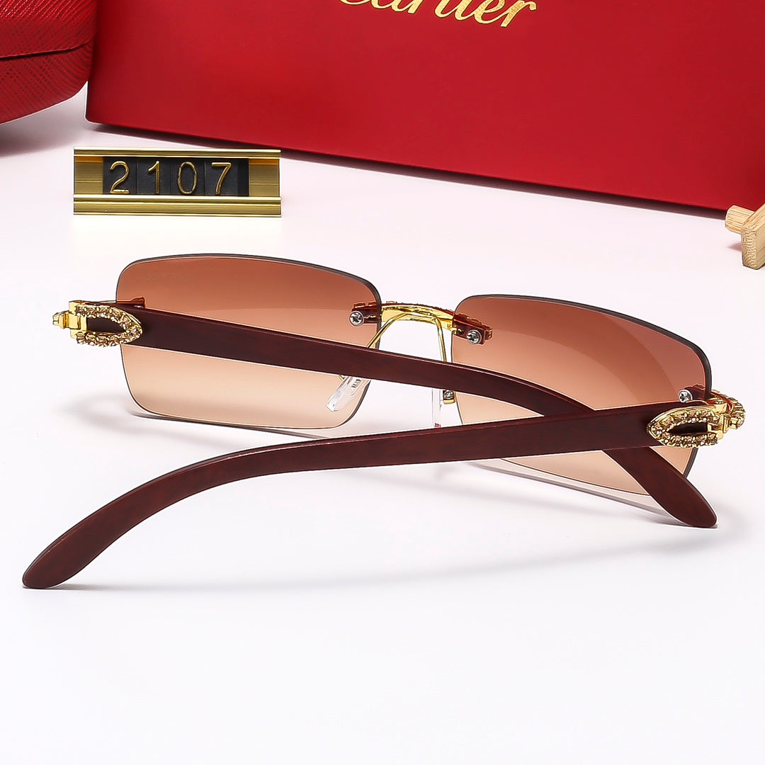6 colors new style sunglasses for men and women 2107
