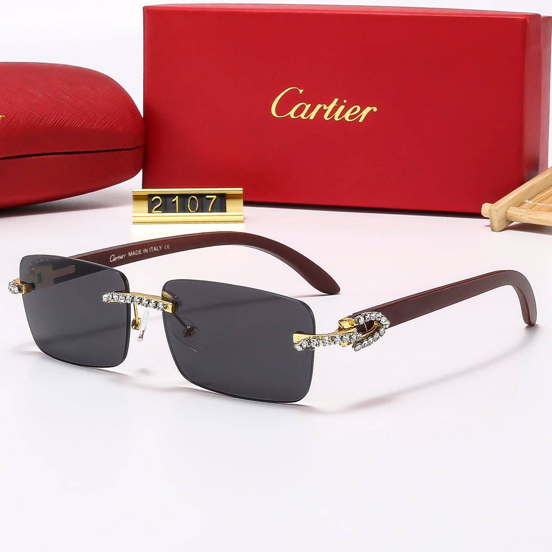 6 colors new style sunglasses for men and women 2107