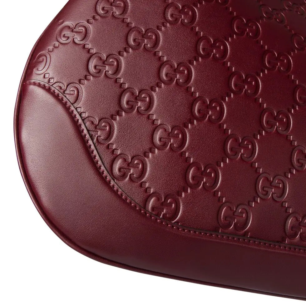 Ankara Red Printed Embossed Leather