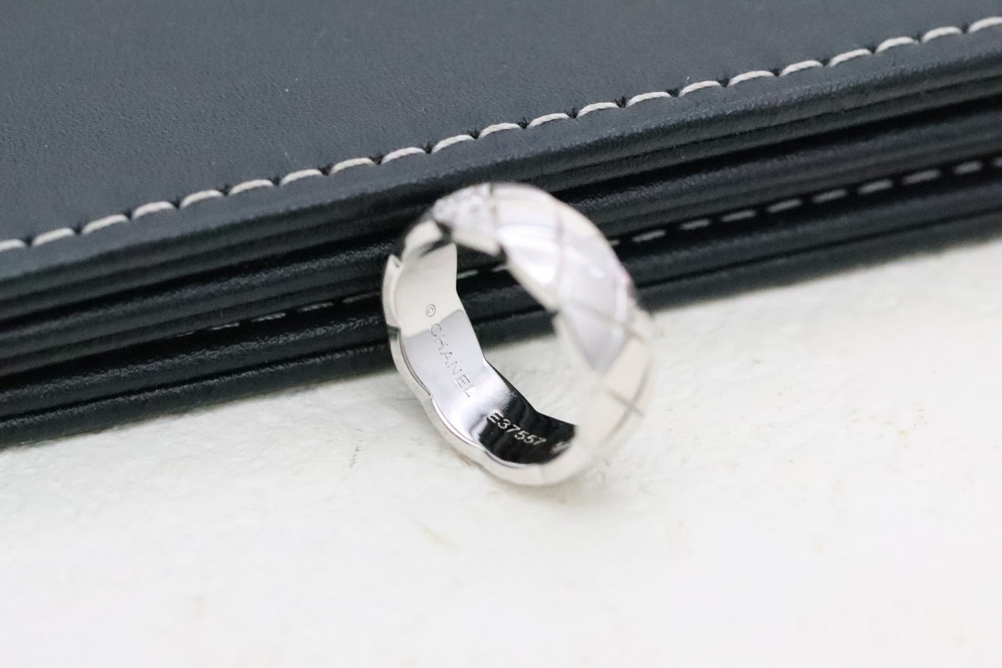 Silver Twill Diamond Ring