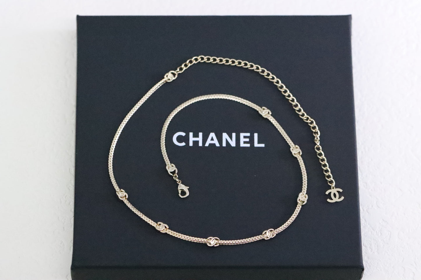 Classic Double C Snake Bone Necklace