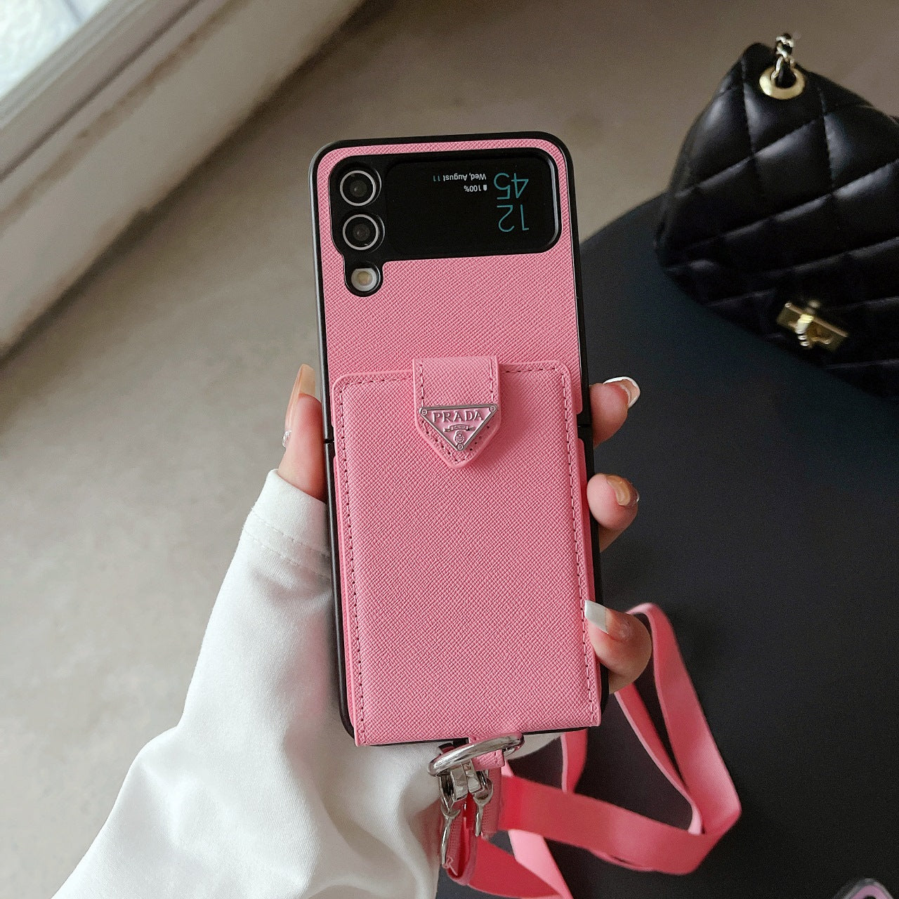 Triangle Ring Crossbody Case for Galaxy Z Flip