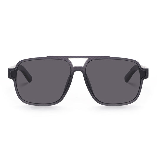 Dollger Black Oversized Aviator Sunglasses