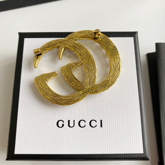 Vintage Diamond Letter Brooch