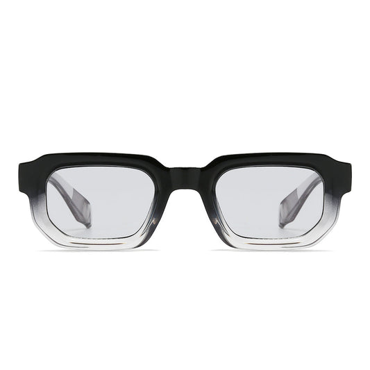 Dollger Acetate Rectangle Full-Rim Tinted Sunglasses