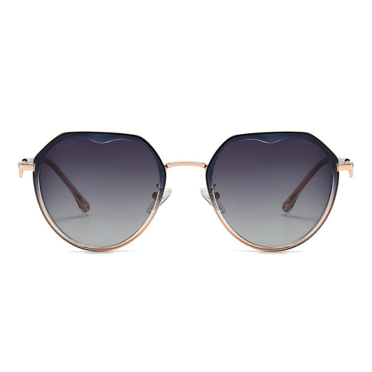 Dollger Gradient Lens  Round Sunglasses
