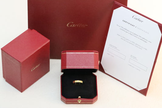 Tri-color narrow diamond ring