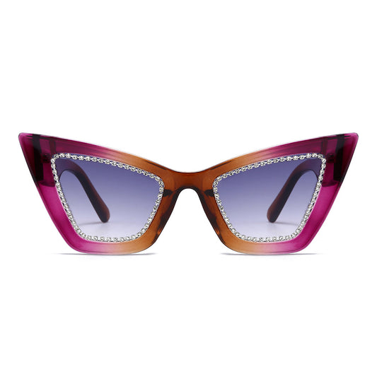 Dollger Retro-Vintage Lightweight Cat-Eye Tinted Sunglasses