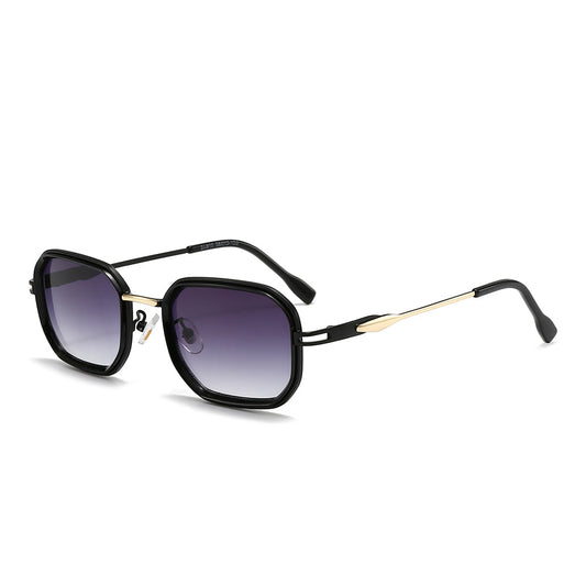 Dollger Retro-Vintage Rectangle Geometric Tinted Sunglasses