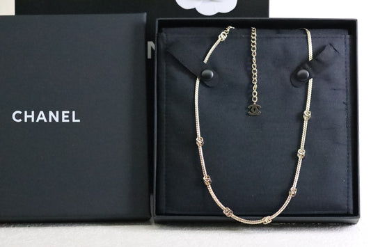Classic Double C Snake Bone Necklace