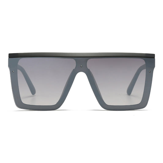Dollger Black Rectangle Aviator Sunglasses
