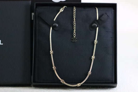 Classic Double C Snake Bone Necklace