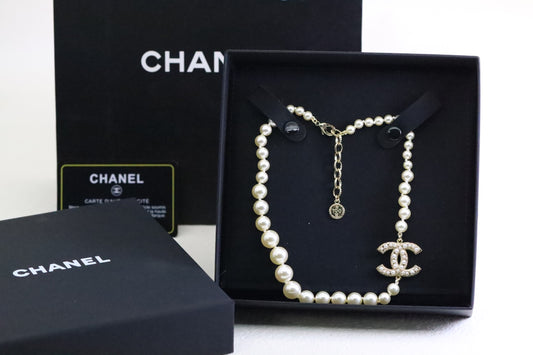 Star Pearl Double C Necklace