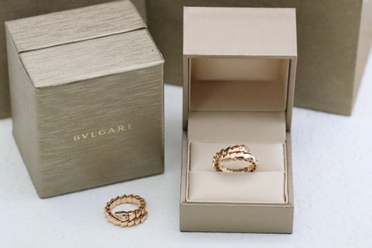 Head and Tail Diamond Snake Ring