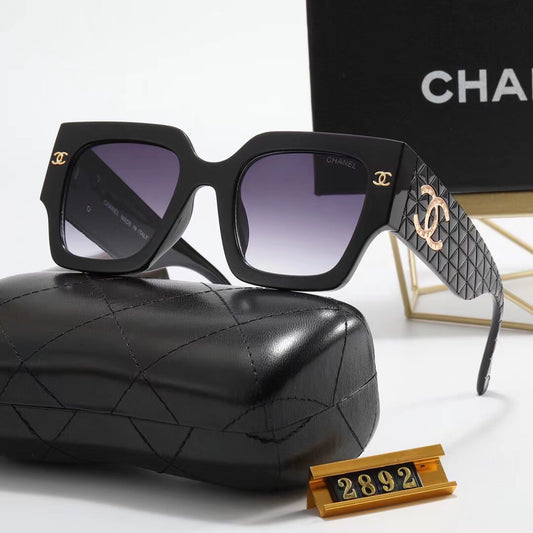 6 Colors Fashion Frame Big LOGO Sunglasses  2892