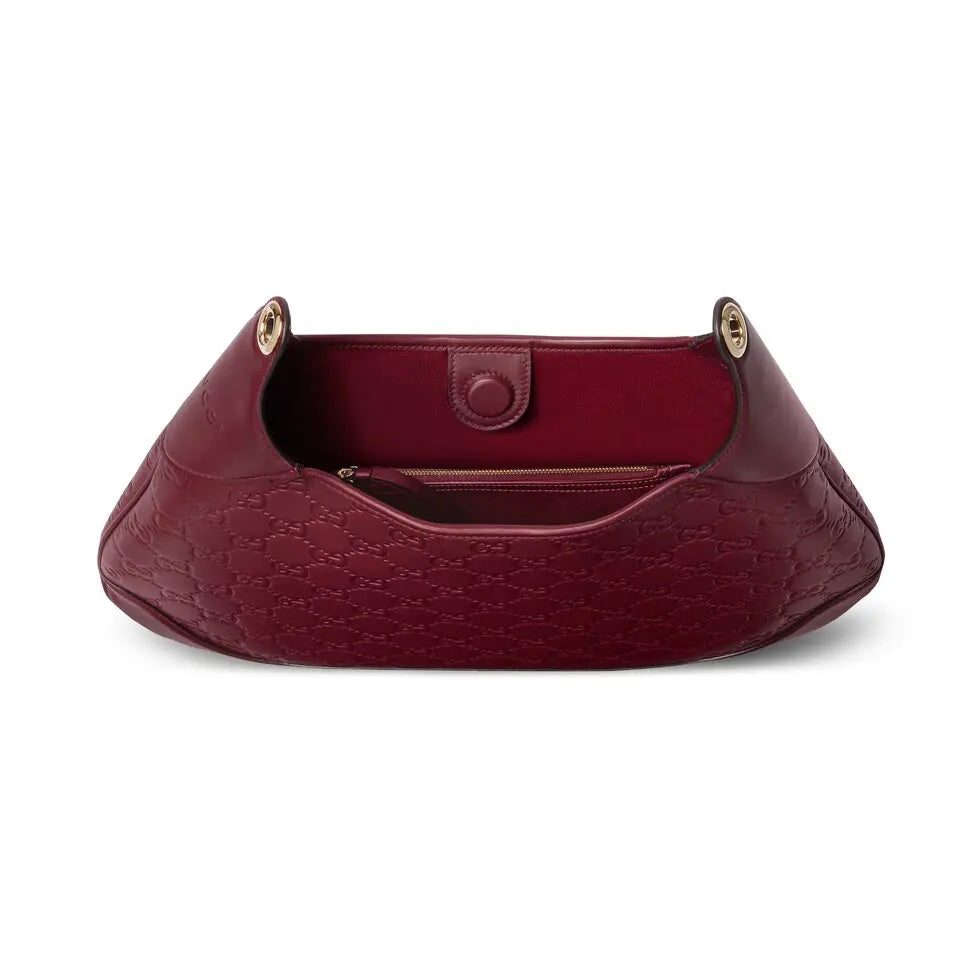 Ankara Red Printed Embossed Leather