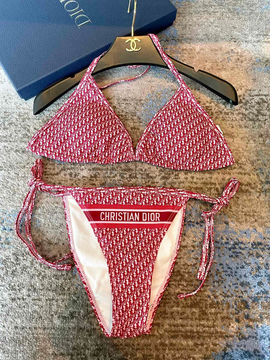 Letter Print Camisole Bra Underwear + Briefs Two-piece Set