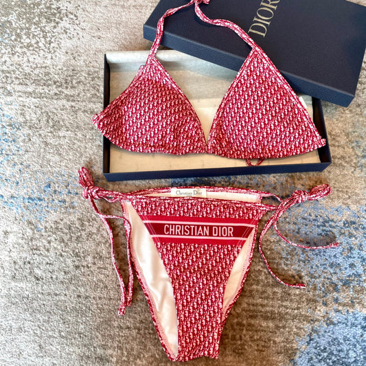 Letter Print Camisole Bra Underwear + Briefs Two-piece Set